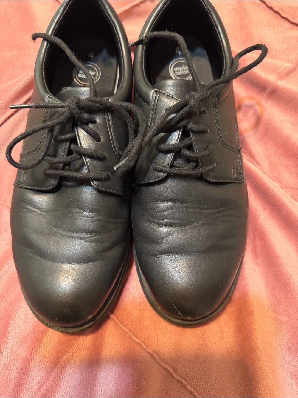 wonder nation Black Kids Dress Lace-Up Shoes